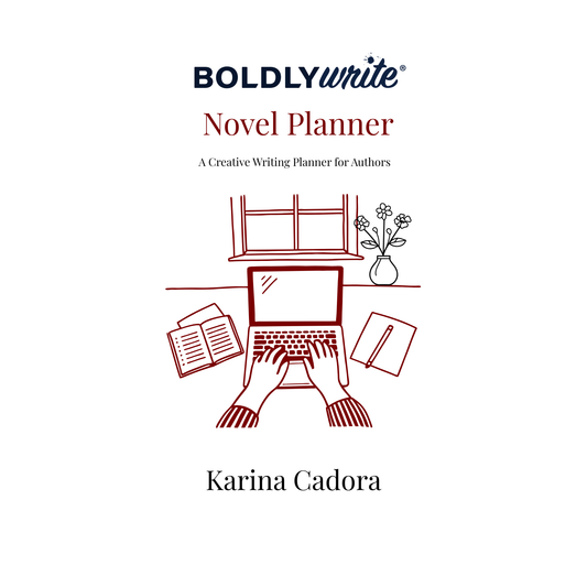 Digital Novel Planner PDF for Writers 60-Page Writing Workbook-Karina Cadora